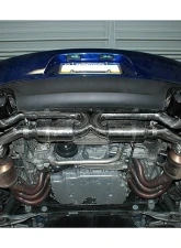 Fabspeed X-Pipe Exhaust System w/Satin Black Tips Porsche 991 Carrera 2012-2016                                     - FS.POR.991.SSXB - Image 4