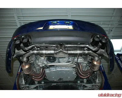 Fabspeed X-Pipe Exhaust System w/Satin Black Tips Porsche 991 Carrera 2012-2016 - FS.POR.991.SSXB