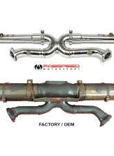 Fabspeed Cat X-Pipe w/ Gillet Style Flanges Porsche 993 Carrera 1996-1998                                     - FS.POR.993.CBXG - Image 2