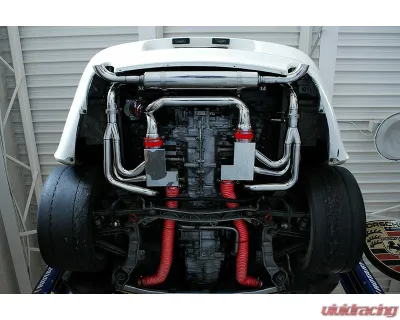 Fabspeed RSR Header Muffler Kit w/ Heat Exchange & Sport Cat Upgrade Porsche 993 Carrera 1994-1998 - FS.POR.993.RSRWHSC