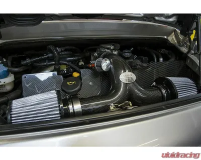 Fabspeed Carbon Fiber Competition Air Intake w/ GT3 Throttle Body Adapter Porsche 996 Carrera 6-Speed Manual 2000-2004 - FS.POR.996.COMPAIGT3TB