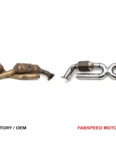 Fabspeed Sport Catalytic Converter X-Pipe Porsche 996 Carrera 1999-2004                                     - FS.POR.996.SCX - Image 2