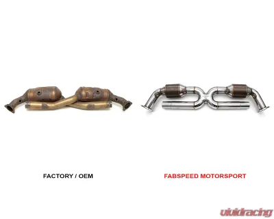 Fabspeed Sport Catalytic Converter X-Pipe Porsche 996 Carrera 1999-2004 - FS.POR.996.SCX