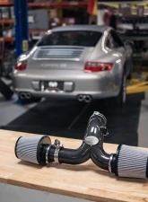 Fabspeed Carbon Fiber Competition Air Intake System w/ GT3 82mm Throttle Body Adapter Porsche 997 Carrera 2005-2008                                     - FS.POR.997.COMPAIGT3 - Image 3