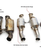 Fabspeed Primary Sport Catalytic Converter Downpipes Alfa Romeo Giulia Quadrifoglio                                     - FS.ALF.G29T.PSC - Image 3