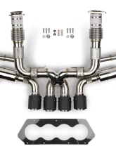 Fabspeed Valvetronic Catback Exhaust System w/ Carbon Fiber Tips Chevrolet Corvette C8 Z06 2023+                                     - FS.CHEVY.C8Z06.VLVCF - Image 6