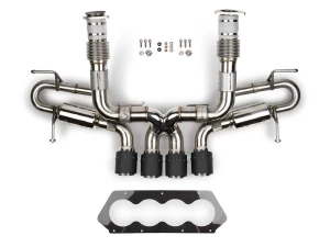 Fabspeed Valvetronic Catback Exhaust System w/ Carbon Fiber Tips Chevrolet Corvette C8 Z06 2023+ - FS.CHEVY.C8Z06.VLVCF - Image 3