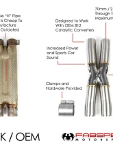 Fabspeed Stainless Steel X-Pipe Ferrari F12 2012-2017                                     - FS.FER.F12.X - Image 4