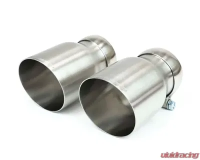 Fabspeed Valvetronic X-Pipe Catback Exhaust System w/ Brushed Stainless Single Wall Tips Porsche 718 Cayman GT4 RS 2022+ - FS.POR.718GT4RS.VLVBS