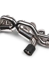 Fabspeed Valvetronic X-Pipe Catback Exhaust System w/ Carbon Fiber Tips Porsche 718 Cayman GT4 RS 2022+                                     - FS.POR.718GT4RS.VLVCF - Image 2