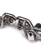Fabspeed Valvetronic X-Pipe Catback Exhaust System w/ Brushed Stainless Single Wall Tips Porsche 718 Cayman GT4 RS 2022+                                     - FS.POR.718GT4RS.VLVBS - Image 2