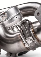 Fabspeed Valvetronic X-Pipe Catback Exhaust System w/ Brushed Stainless Single Wall Tips Porsche 718 Cayman GT4 RS 2022+                                     - FS.POR.718GT4RS.VLVBS - Image 6