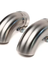Fabspeed Valvetronic X-Pipe Catback Exhaust System w/ Brushed Stainless Turn Down Tips Porsche 718 Cayman GT4 RS 2022+                                     - FS.POR.718GT4RS.VLVTD - Image 8