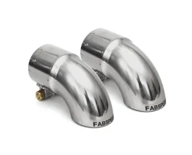 Fabspeed 2.50 Inch / 63.5mm ID Competition Slip-On Turndown Tips Porsche 981 Cayman GT4 2015-2016