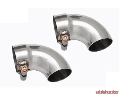 Fabspeed 2.50 Inch / 63.5mm ID Competition Slip-On Turndown Tips Porsche 981 Cayman GT4 2015-2016 - FS.TDT.635