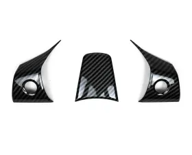 Fabspeed Carbon Fiber Steering Wheel Covers Tesla Model 3 2017+