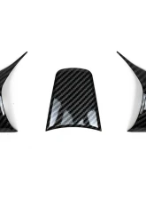 Fabspeed Carbon Fiber Steering Wheel Covers Tesla Model 3 2017+                                     - FS.TESLA.3.SWC - Image 4