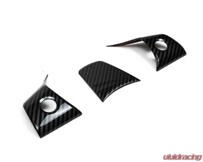 Fabspeed Carbon Fiber Steering Wheel Covers Tesla Model 3 2017+ - FS.TESLA.3.SWC