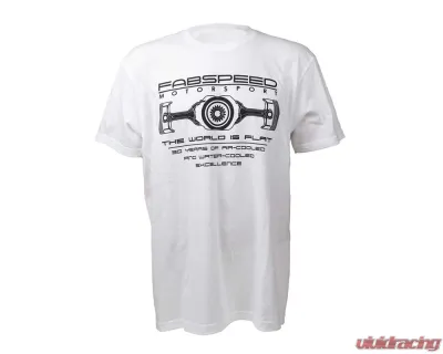 Fabspeed Motorsport The World Is Flat Porsche T-Shirt - FS.TS.TWIF.WH.XL