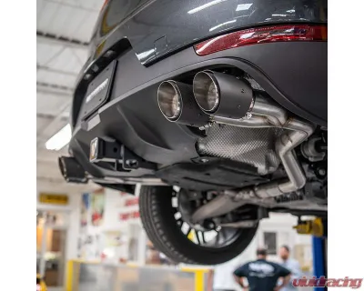 Fabspeed Rear Non-Resonated Slip-On Sport Exhaust w/ Carbon Fiber Tips Porsche Macan S | GTS 2019-2022 - FS.POR.19MCNV6.MBPCF