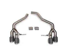 Fabspeed Rear Non-Resonated Slip-On Sport Exhaust w/ Carbon Fiber Tips Porsche Macan S | GTS 2019-2022