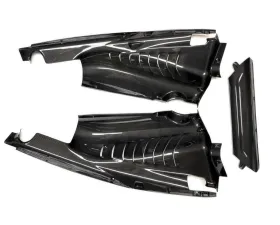 Fabspeed Carbon Fiber 3 Piece Engine Bay Set Ferrari 488 Pista 2019+