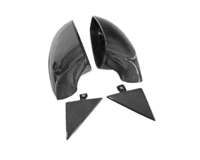 Fabspeed Carbon Fiber Mirror Housings With Triangle Trim Ferrari 488 Pista 2019+