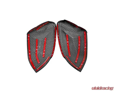 Fabspeed Carbon Fiber GT Style Mirror Caps With Camera Holes Lamborghini Urus 2018+ - FS-CF-LAM-URGTMCC