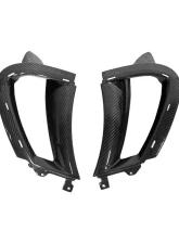 Fabspeed Carbon Fiber Right & Left Front Fender Air Inlet Scoops With Brackets McLaren 720S 2017+                                     - FS-CF-MCL-720FFASB - Image 3