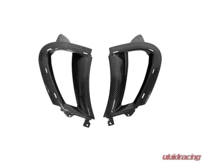 Fabspeed Carbon Fiber Right & Left Front Fender Air Inlet Scoops With Brackets McLaren 720S 2017+ - FS-CF-MCL-720FFASB