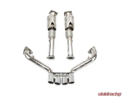 Fabspeed Sport Performance Package w/ Polished Stainless Steel Tips Acura NSX TT | Type S 2017-2022 - FS.ACURA.NSX.SPKGP