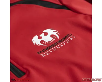 Fabspeed Red Men's Half Zip Pull-over - FS.APP.HZ.HZ.XL