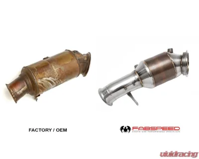 Fabspeed Sport Cat Downpipe w/ Electronic Wastegate BMW 335i | 435i (F30/F32) 2013-2018 - FS.BMW.F3X2.SCDP