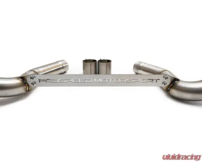 Fabspeed Muffler Bypass Pipes w/ Polished Stainless Steel Quad Style Tips BMW M5 F90 2017+ - FS.BMW.F90.MBP