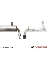 Fabspeed Muffler Bypass Exhaust w/ Satin Black Tips, M Performance Diffuser & Resonator Bypass Midpipe BMW M235i F22 AWD 2014-2016                                     - FS.BMW.M235.MBECBABMP - Image 2