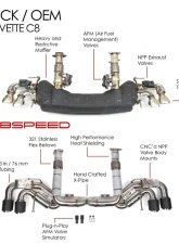 Fabspeed Valvetronic Maxflo Exhaust System Chevrolet Corvette C8 2020+                                     - FS.CHEVY.C8.VLVX - Image 8