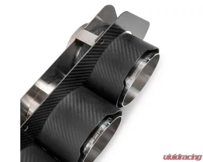 Fabspeed Carbon Fiber Quad Tips Chevrolet Corvette C8 Z06 2023+ - FS.CHEVY.C8Z06.QTCF