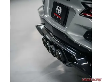 Fabspeed Carbon Fiber Quad Tips Chevrolet Corvette C8 Z06 2023+ - FS.CHEVY.C8Z06.QTCF