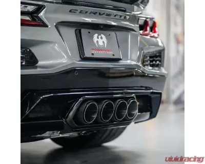 Fabspeed Carbon Fiber Quad Tips Chevrolet Corvette C8 Z06 2023+ - FS.CHEVY.C8Z06.QTCF