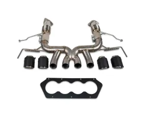 Fabspeed Titanium Supersport X-Pipe Cat-Back Exhaust System w/ Carbon Fiber Tips Chevrolet Corvette C8 Z06 2023+