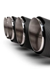 Fabspeed Titanium Valvetronic Cat-Back Exhaust System w/ Carbon Fiber Tips Chevrolet Corvette C8 Z06 2023+                                     - FS.CHEVY.C8Z06.VLVCF.TI - Image 2