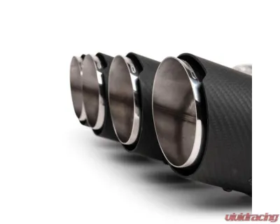 Fabspeed Titanium Valvetronic Cat-Back Exhaust System w/ Carbon Fiber Tips Chevrolet Corvette C8 Z06 2023+ - FS.CHEVY.C8Z06.VLVCF.TI