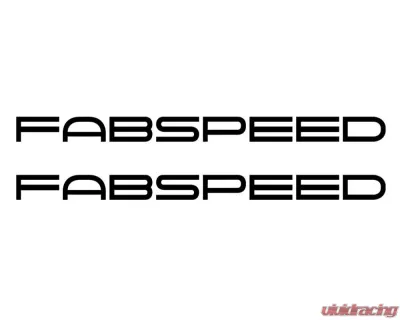 Fabspeed Motorsport Die-Cut Decals - FS.DECSET.BLK