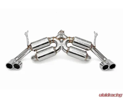 Fabspeed Supersport X- Pipe Exhaust System w/ Satin Black Tips Ferrari F355 5.2 1996-1999 - FS.FER.35552.SSXB