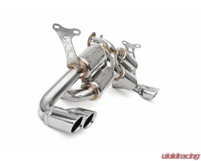 Fabspeed Supersport X- Pipe Exhaust System w/ Satin Black Tips Ferrari F355 5.2 1996-1999 - FS.FER.35552.SSXB
