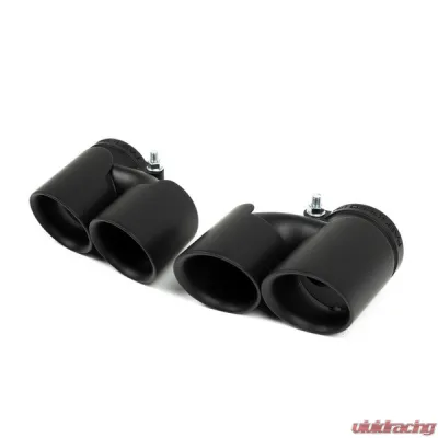 Fabspeed Supersport X- Pipe Exhaust System w/ Satin Black Tips Ferrari F355 5.2 1996-1999 - FS.FER.35552.SSXB