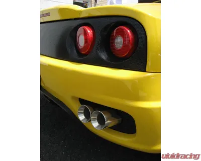 Fabspeed Carbon Fiber Deluxe Quad Style Tips Ferrari 360 | 360CS 1999-2005 - FS.FER.360.QDTCF