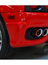 Fabspeed Carbon Fiber Deluxe Quad Style Tips Ferrari 360 | 360CS 1999-2005                                     - FS.FER.360.QDTCF - Image 3