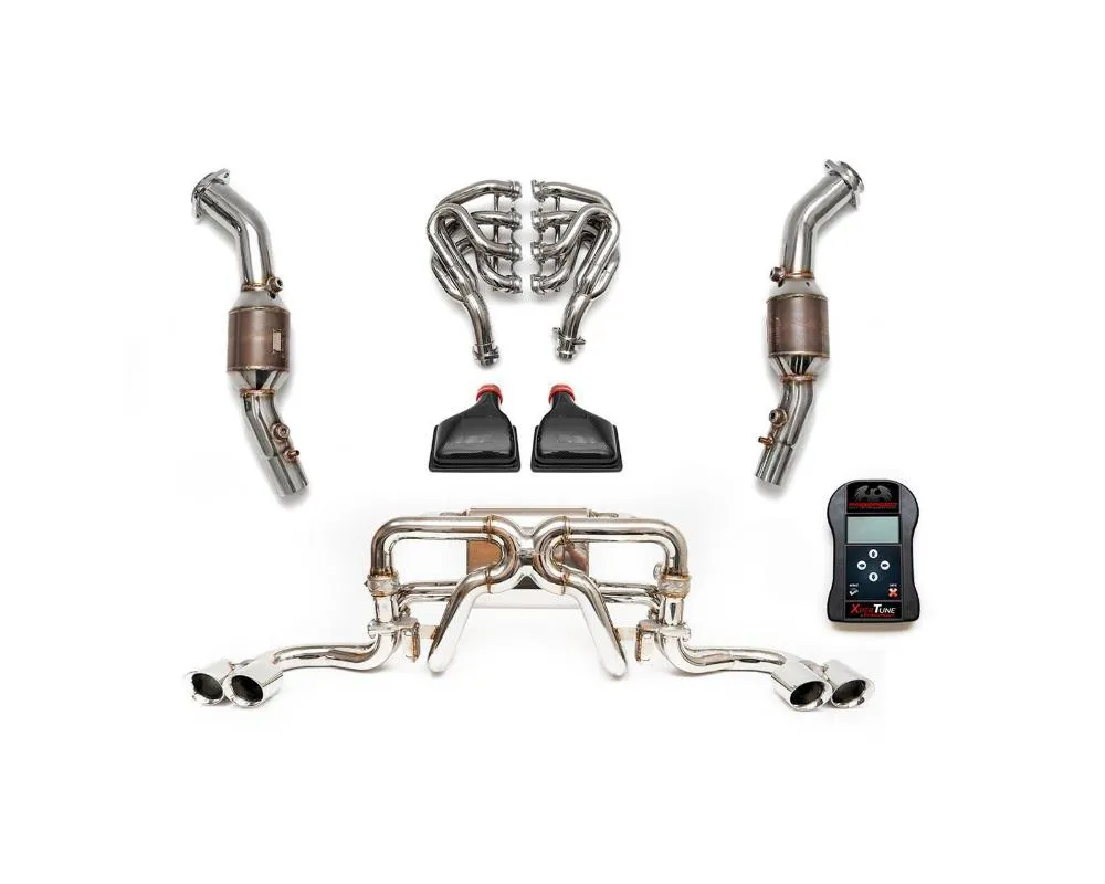 Fabspeed Street Sport Performance Package w/ Carbon Fiber Tips Ferrari 360 Coupe | Spider 1999-2005 - FS.FER.360.SPKGEC