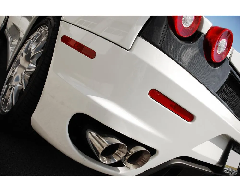 Fabspeed Carbon Fiber Deluxe Quad-Style Tips w/ Valve Ferrari F430 2005-2009 - FS.FER.430.QDTWVC